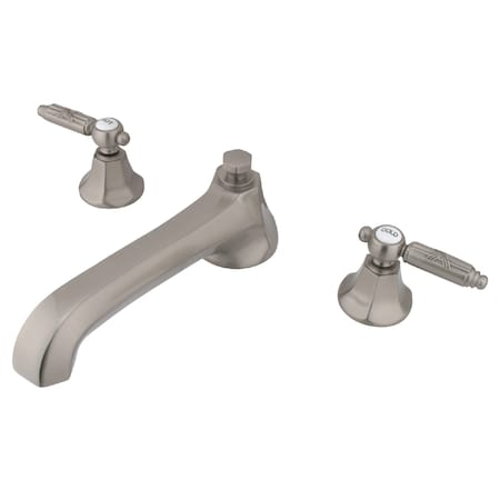 Roman Tub Faucet, Brushed Nickel, Deck Mount MPN:KS4308GL