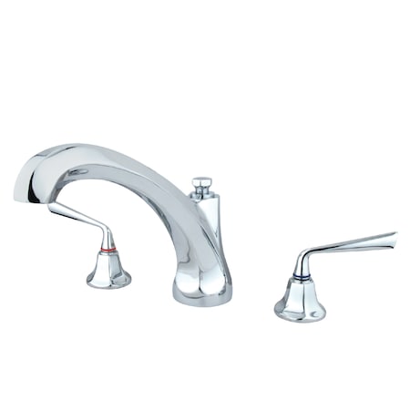 Roman Tub Faucet, Polished Chrome, Deck Mount MPN:KS4321ZL