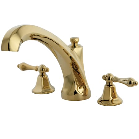 Roman Tub Faucet, Polished Brass, Deck Mount MPN:KS4322AL