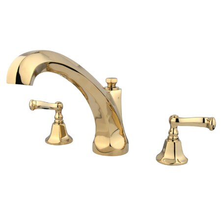 Roman Tub Faucet, Polished Brass, Deck Mount MPN:KS4322FL