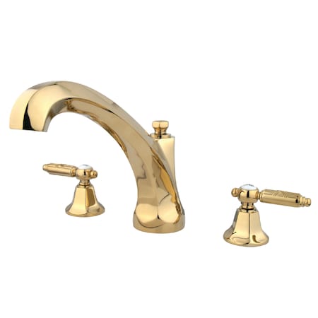 Roman Tub Faucet, Polished Brass, Deck Mount MPN:KS4322GL