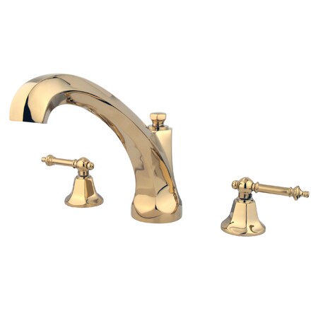 Roman Tub Faucet, Polished Brass, Deck Mount MPN:KS4322TL