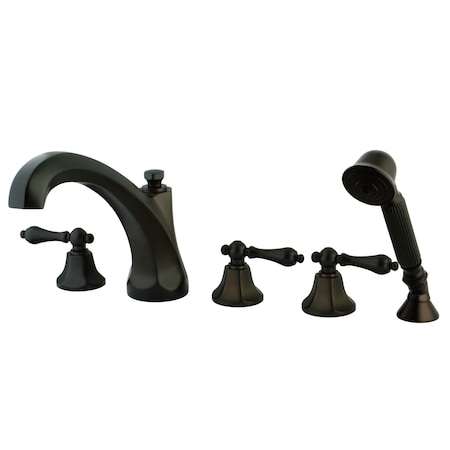 Roman Tub Faucet, Oil Rubbed Bronze, Deck Mount MPN:KS43255AL