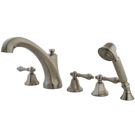 Roman Tub Faucet, Brushed Nickel, Deck Mount MPN:KS43285AL