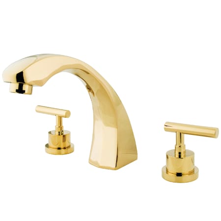 Roman Tub Faucet, Polished Brass, Deck Mount MPN:KS4362CML