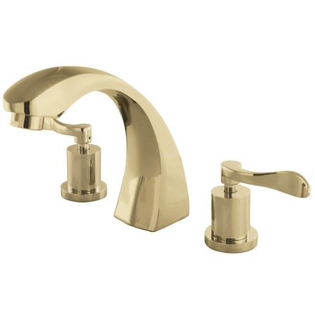 Roman Tub Faucet, Polished Brass, Deck Mount MPN:KS4362DFL