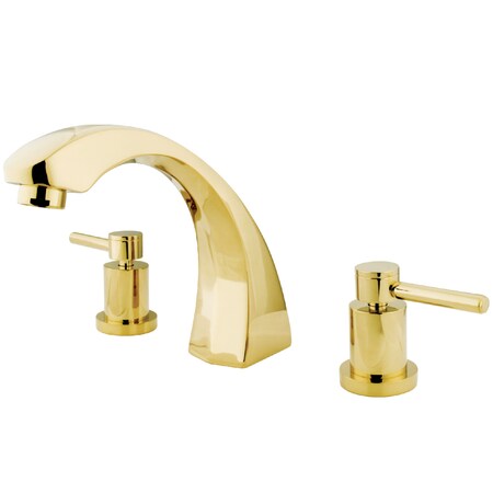 Roman Tub Faucet, Polished Brass, Deck Mount MPN:KS4362DL
