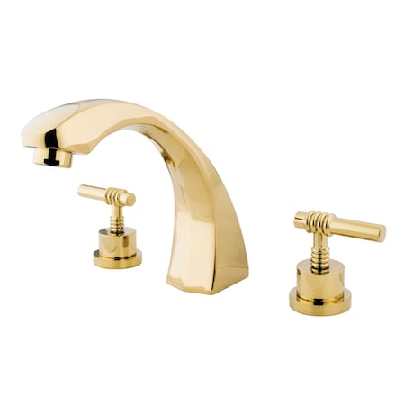 Roman Tub Faucet, Polished Brass, Deck Mount MPN:KS4362ML
