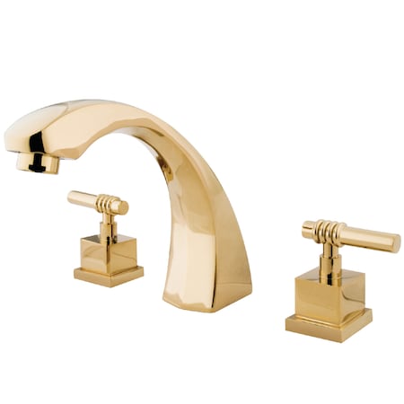 Roman Tub Faucet, Polished Brass, Deck Mount MPN:KS4362QL
