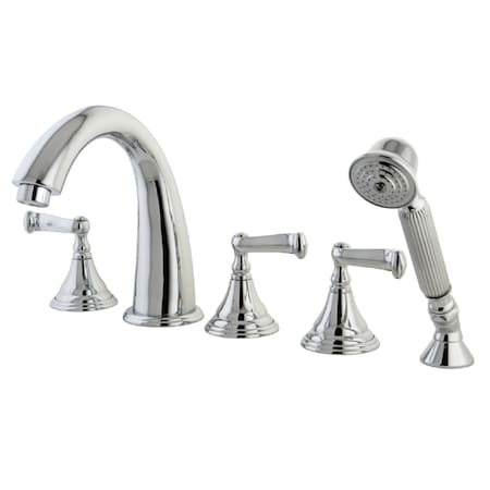 Roman Tub Faucet, Polished Chrome, Deck Mount MPN:KS53615FL