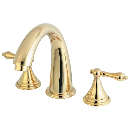 Roman Tub Faucet, Polished Brass, Deck Mount MPN:KS5362AL