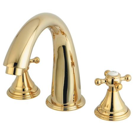 Roman Tub Faucet, Polished Brass, Deck Mount MPN:KS5362BX
