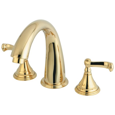 Roman Tub Faucet, Polished Brass, Deck Mount MPN:KS5362FL