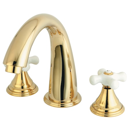 Roman Tub Faucet, Polished Brass, Deck Mount MPN:KS5362PX