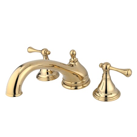 Roman Tub Faucet, Polished Brass, Deck Mount MPN:KS5532BL