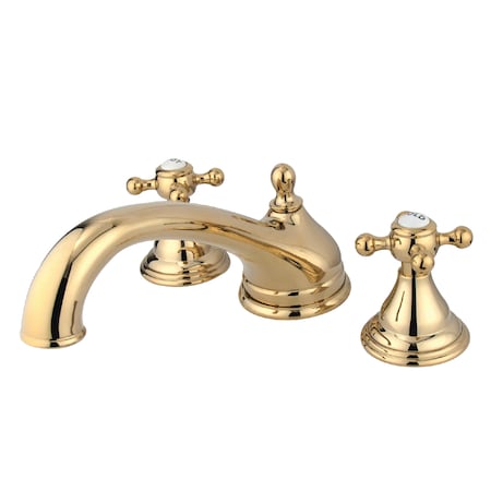 Roman Tub Faucet, Polished Brass, Deck Mount MPN:KS5532BX