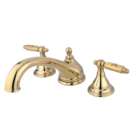Roman Tub Faucet, Polished Brass, Deck Mount MPN:KS5532GL