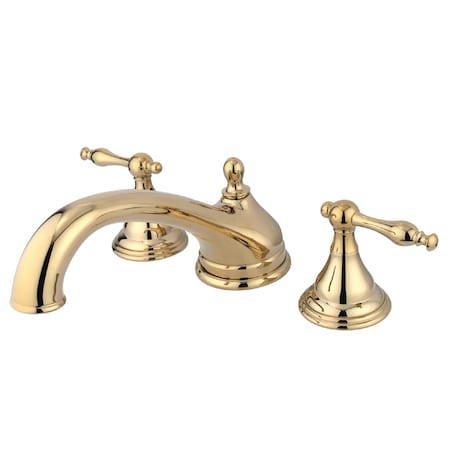 Roman Tub Faucet, Polished Brass, Deck Mount MPN:KS5532NL