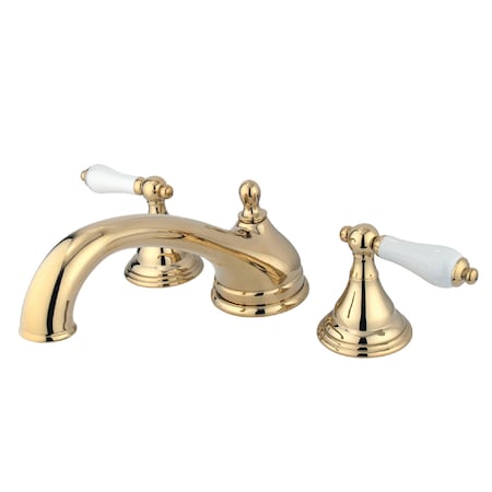 Roman Tub Faucet, Polished Brass, Deck Mount MPN:KS5532PL