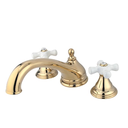 Roman Tub Faucet, Polished Brass, Deck Mount MPN:KS5532PX