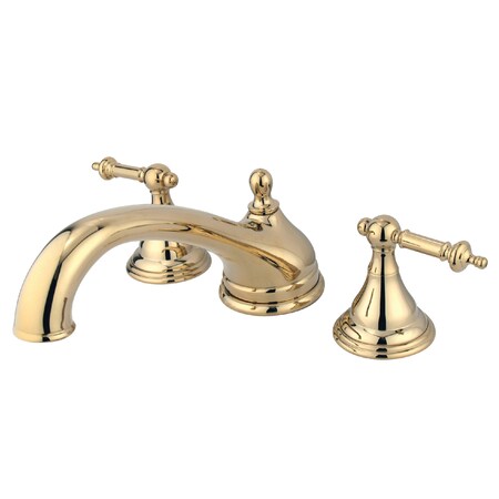Roman Tub Faucet, Polished Brass, Deck Mount MPN:KS5532TL