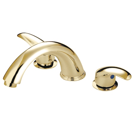 Roman Tub Faucet, Polished Brass, Deck Mount MPN:KS6362LL