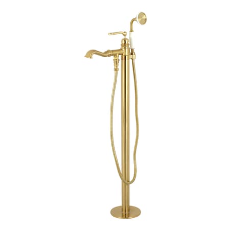 Freestanding Tub Faucet, Brushed Brass, Freestanding MPN:KS7017RL
