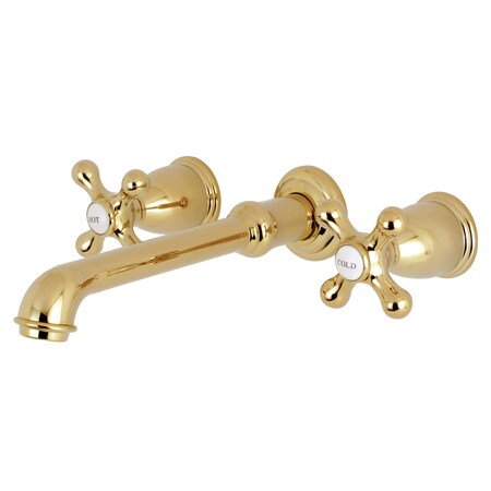 Roman Tub Faucet, Polished Brass, Wall Mount MPN:KS7022AX