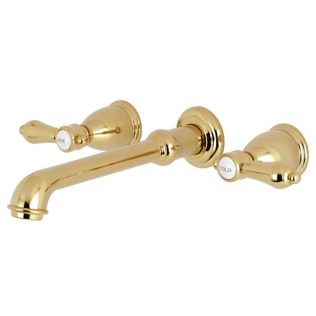 Roman Tub Faucet, Polished Brass, Wall Mount MPN:KS7022BAL