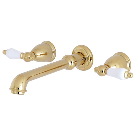 Roman Tub Faucet, Polished Brass, Wall Mount MPN:KS7022PL