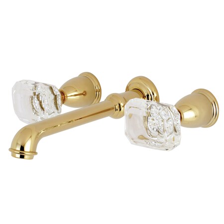 Roman Tub Faucet, Polished Brass, Wall Mount MPN:KS7022WQL