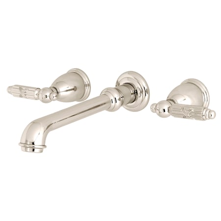 Roman Tub Faucet, Polished Nickel, Wall Mount MPN:KS7026GL