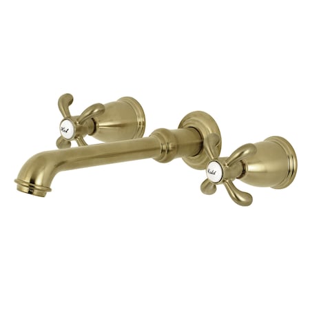 Roman Tub Faucet, Brushed Brass, Wall Mount MPN:KS7027TX