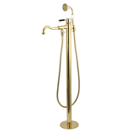 Freestanding Tub Faucet, Polished Brass, Freestanding MPN:KS7132DKL