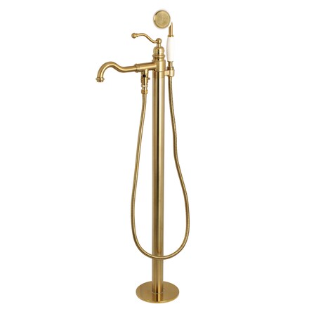 Freestanding Tub Faucet, Brushed Brass, Freestanding MPN:KS7137ABL