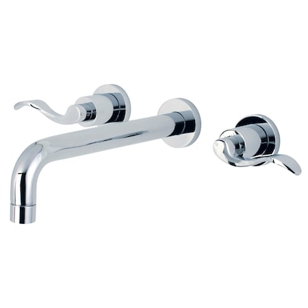 Roman Tub Faucet, Polished Chrome, Wall Mount MPN:KS8021DFL