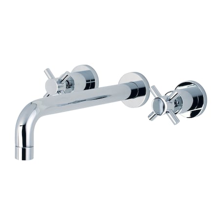 Roman Tub Faucet, Polished Chrome, Wall Mount MPN:KS8021DX