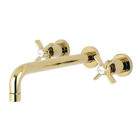 Roman Tub Faucet, Polished Brass, Wall Mount MPN:KS8022ZX