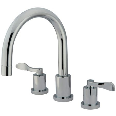 Roman Tub Faucet, Polished Chrome, Deck Mount MPN:KS8321DFL