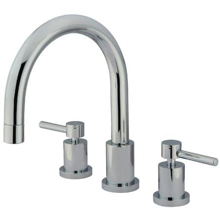 Roman Tub Faucet, Polished Chrome, Deck Mount MPN:KS8321DL