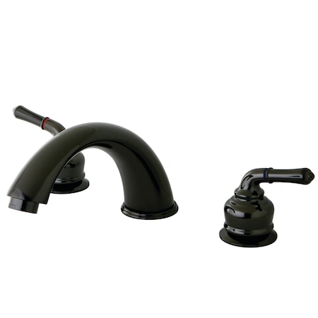 Roman Tub Faucet, Black Stainless Steel, Deck Mount MPN:NB360