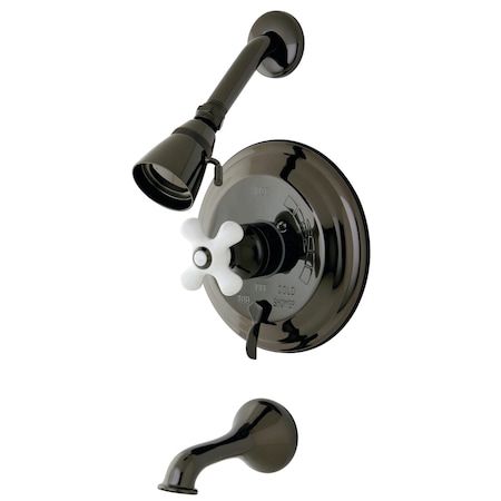 NB36300PX Pressure BalancedTub/Shower Faucet w/Porcelain Cross Handle MPN:NB36300PX
