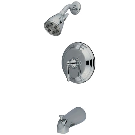 Tub and Shower Faucet, Standard, 3, Wall Mount, Polished Chrome MPN:VB3631AL
