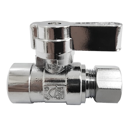 KF4325 1/2 Sweat X 3/8 OD Comp Straight Stop Valve MPN:KF4325