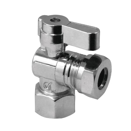 KF4410 1/2 Fip X 1/2 & 7/16 OD Slip Joint Angle Stop Valve MPN:KF4410