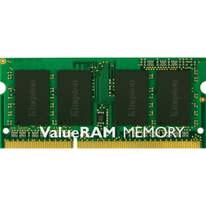 Kingston ValueRAM - DDR3 - module - 4 GB - SO-DIMM 204-pin - 1600 MHz / PC3-12800 - CL11 - 1.5 V - unbuffered - non-ECC (Min Order Qty 3) MPN:KVR16S11S8/4
