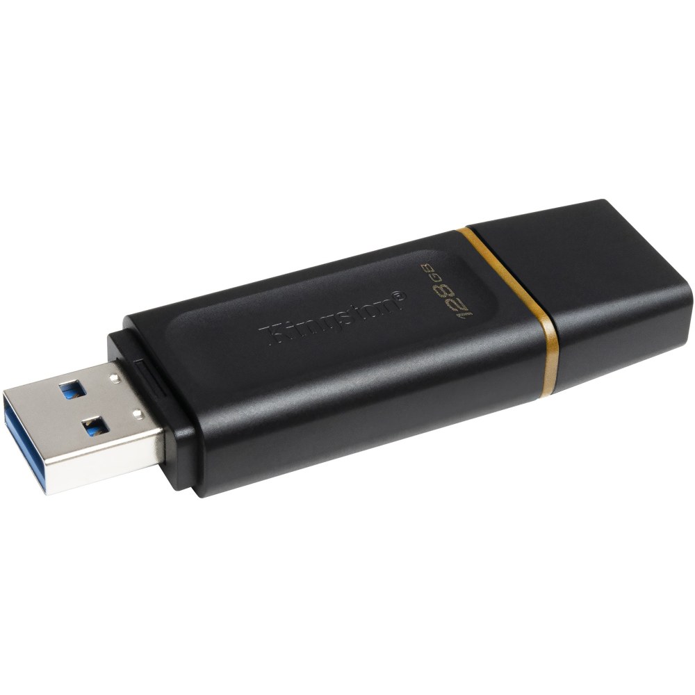 Kingston DataTraveler Exodia DTX 128GB USB 3.2 (Gen 1) Flash Drive - 128 GB - USB 3.2 (Gen 1) - Black, Yellow - 5 Year Warranty - 1 Pack MPN:DTX/128GB