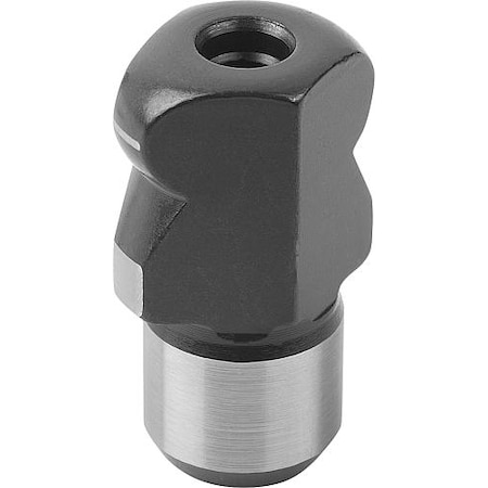 Locating Pin With Ball-End, Flattened, C=16, Form: D Tool Steel MPN:K0351.162