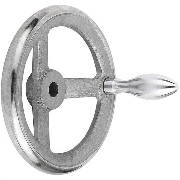 Spoked Handwheel: Solid Handle, Polished Finish MPN:K0671.2200X22