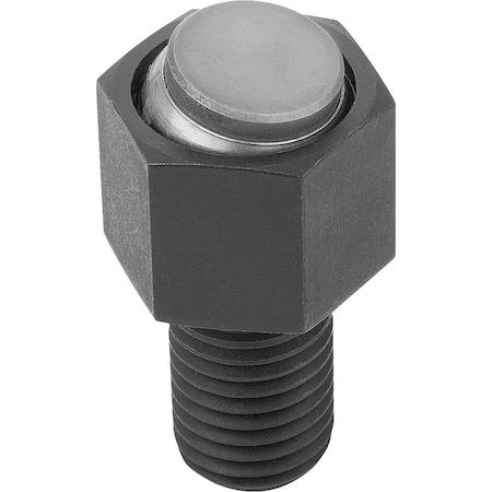 Self-Aligning Pads W O-Ring, Form:E Carbon Steel, Interchangable Insert, Comp:Stainless Steel, Sw=19 MPN:K0289.212X040